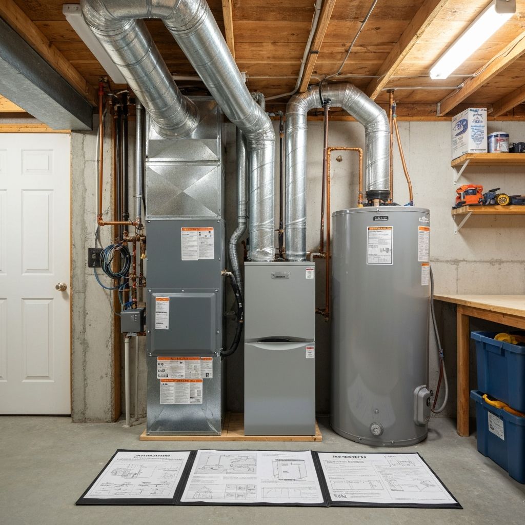 Basement HVAC Installation